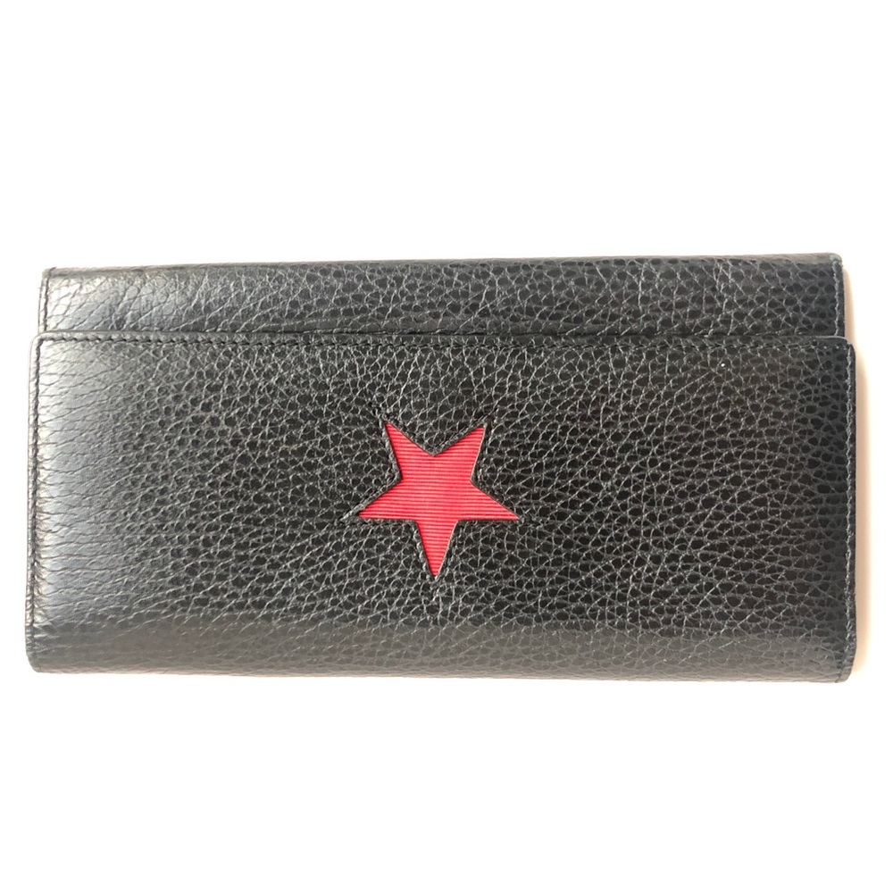 Relisted - Shanghai Tang Black/Red Star Leather Wallet - Picture 6 of 6